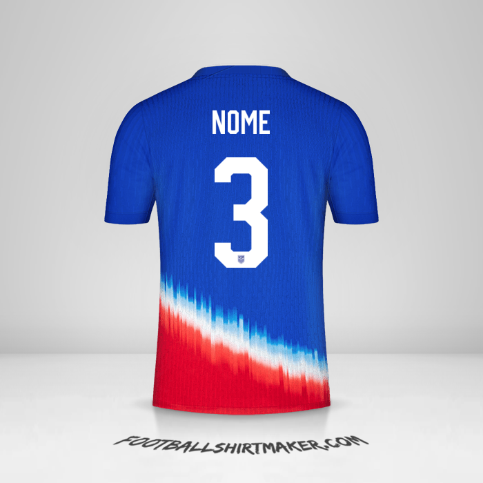 Maglia Stati Uniti 2024 Seconda -  nome - 3