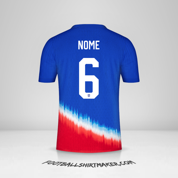 Maglia Stati Uniti 2024 Seconda -  nome - 6