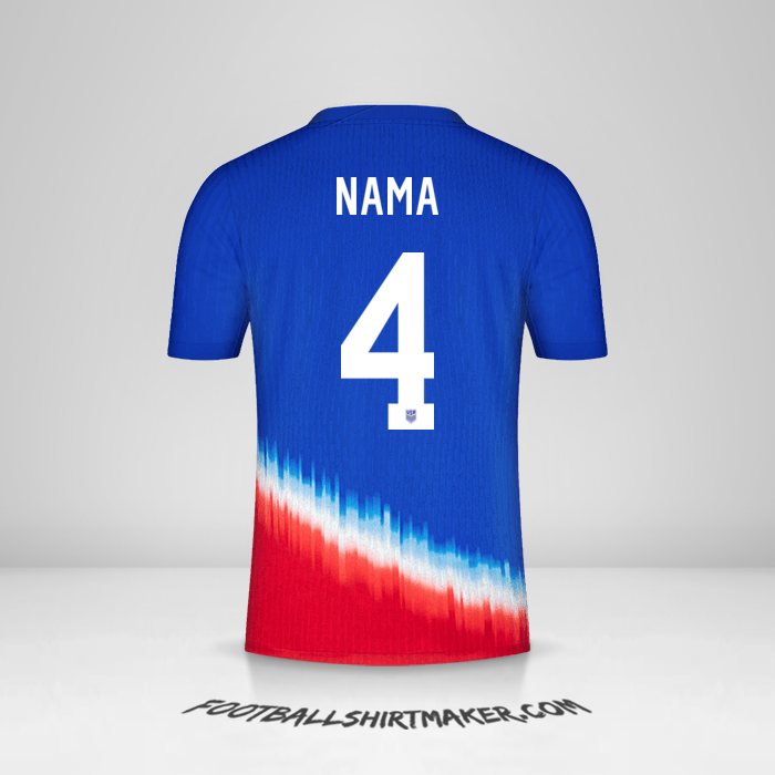 Jersey Amerika Serikat 2024 Alternatif -  nama - 4