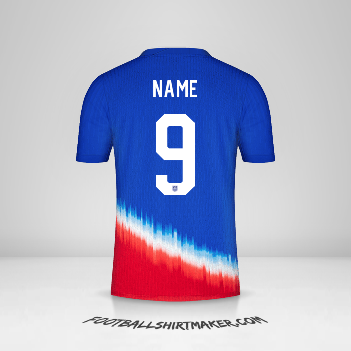 Jersey United States 2024 Away -  name - 9