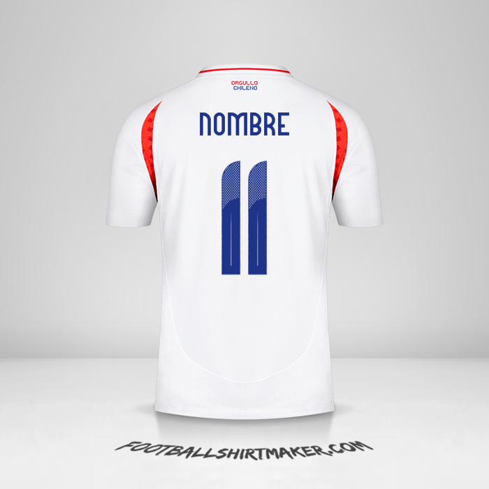 Jersey Chile 2024 Visita -  nombre - 11