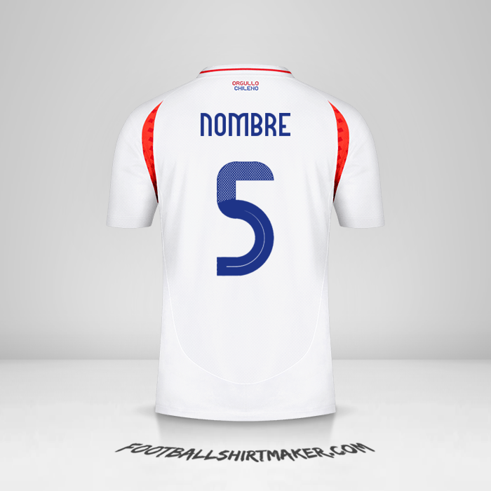 Jersey Chile 2024 Visita -  nombre - 5