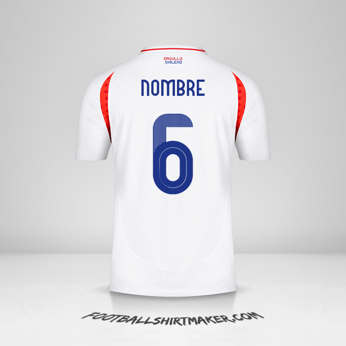 Jersey Chile 2024 Visita -  nombre - 6