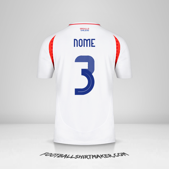 Camisa Chile 2024 Alternativa -  nome - 3