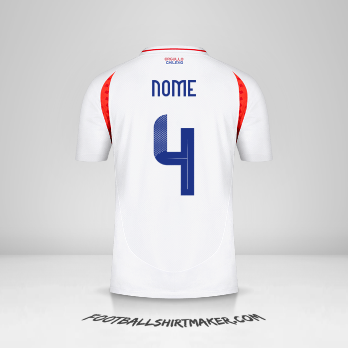 Maglia Cile 2024 Seconda -  nome - 4
