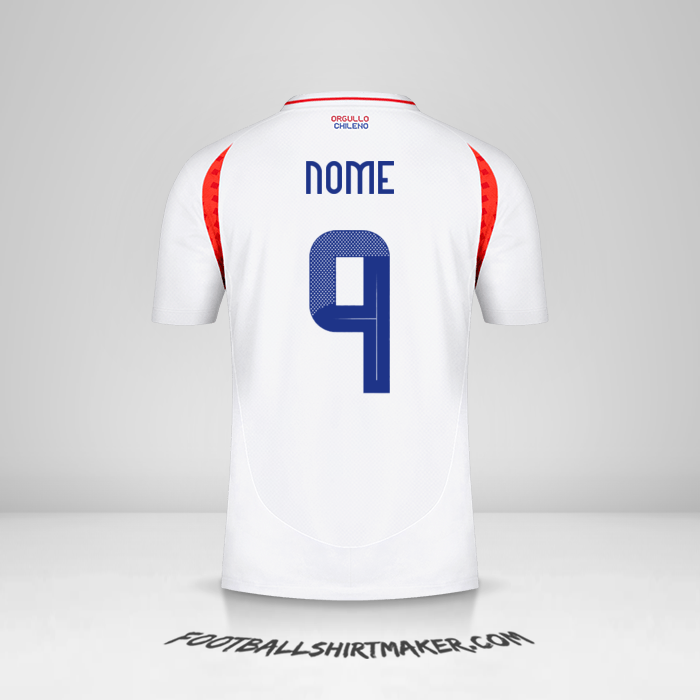 Maglia Cile 2024 Seconda -  nome - 9