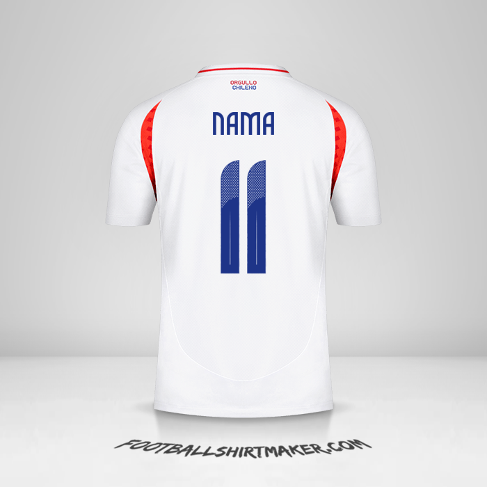 Jersey Cile 2024 Alternatif -  nama - 11
