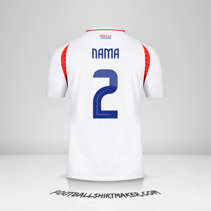 Jersey Cile 2024 Alternatif -  nama - 2
