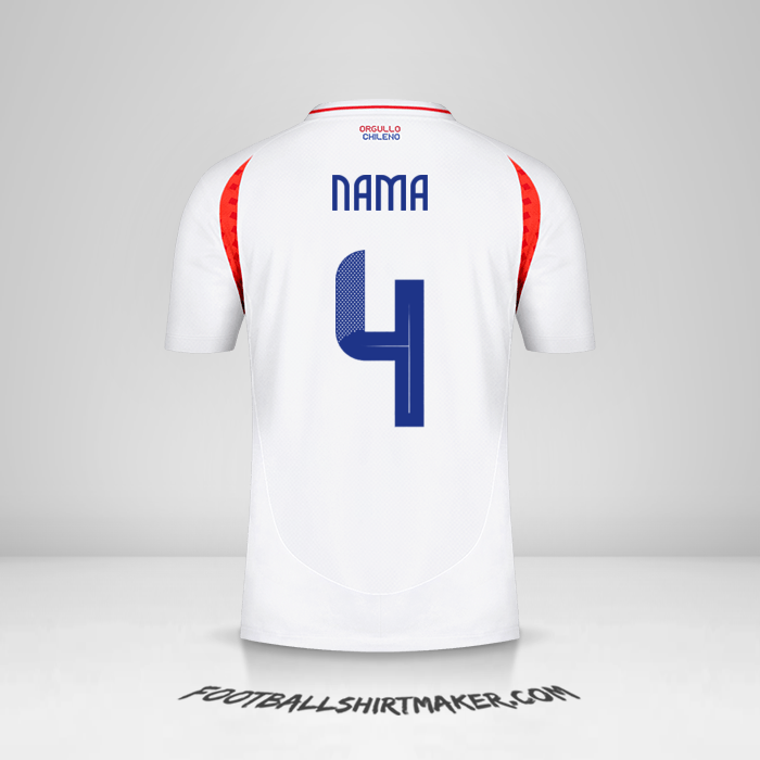 Jersey Cile 2024 Alternatif -  nama - 4