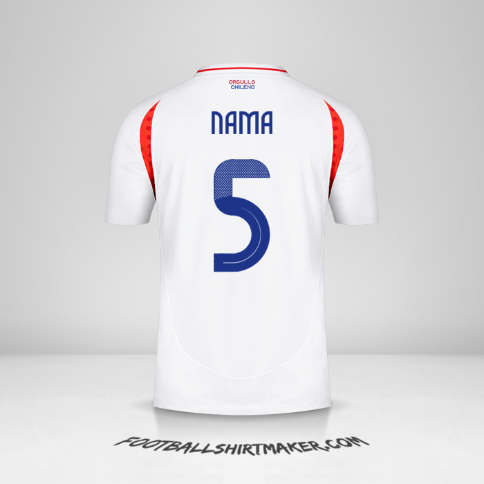 Jersey Cile 2024 Alternatif -  nama - 5