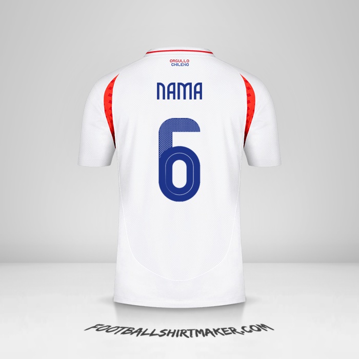 Jersey Cile 2024 Alternatif -  nama - 6