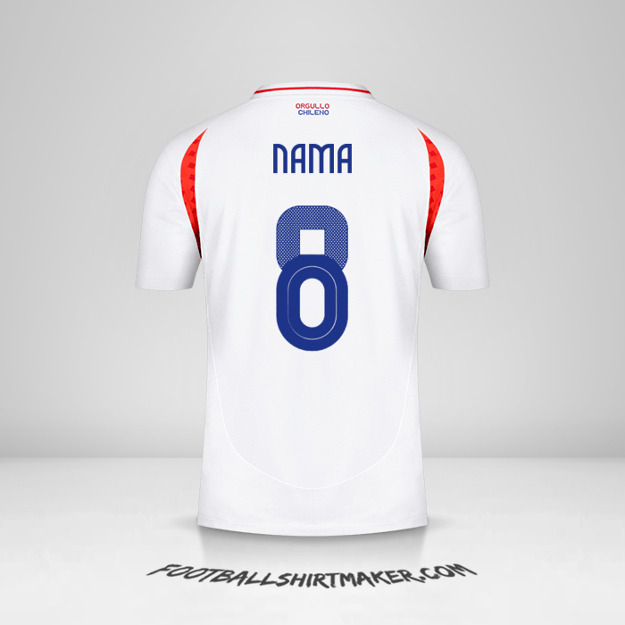 Jersey Cile 2024 Alternatif -  nama - 8