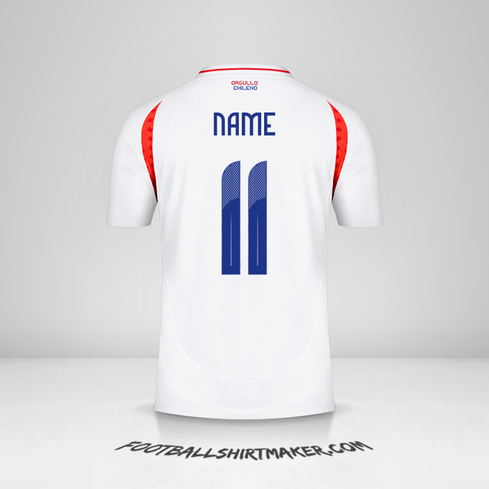 Jersey Chile 2024 Away -  name - 11