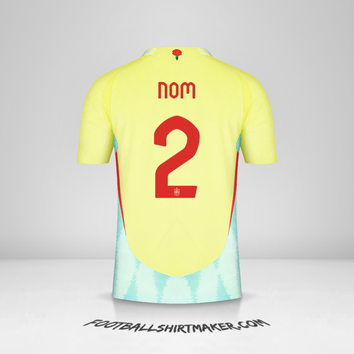 Maillot Espagne 2024 Extérieur -  nom - 2