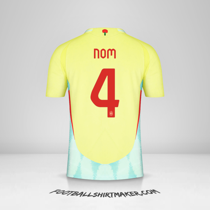 Maillot Espagne 2024 Extérieur -  nom - 4