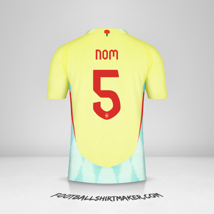 Maillot Espagne 2024 Extérieur -  nom - 5