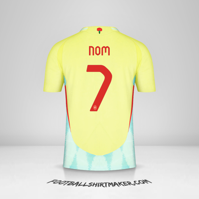 Maillot Espagne 2024 Extérieur -  nom - 7