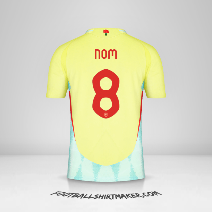 Maillot Espagne 2024 Extérieur -  nom - 8