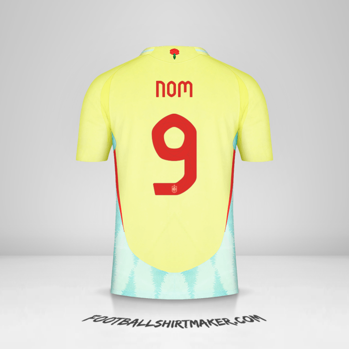 Maillot Espagne 2024 Extérieur -  nom - 9