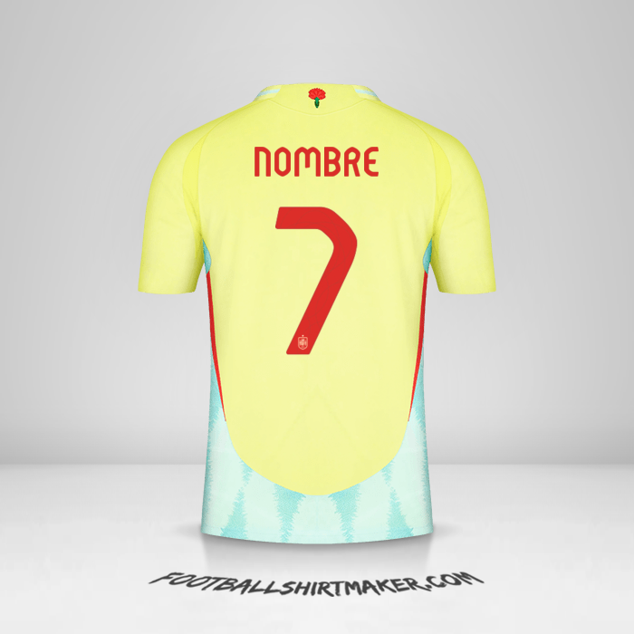 Camiseta España 2024 Visita -  nombre - 7