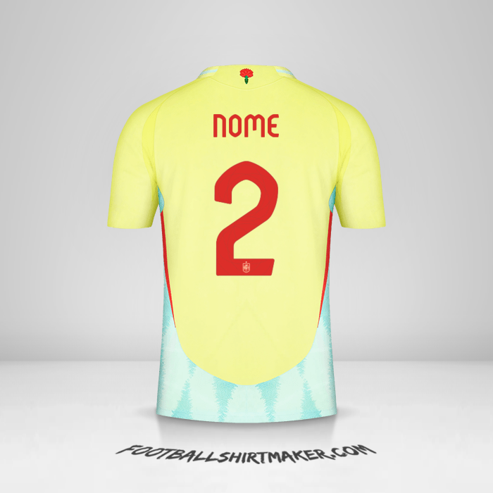 Maglia Spagna 2024 Seconda -  nome - 2
