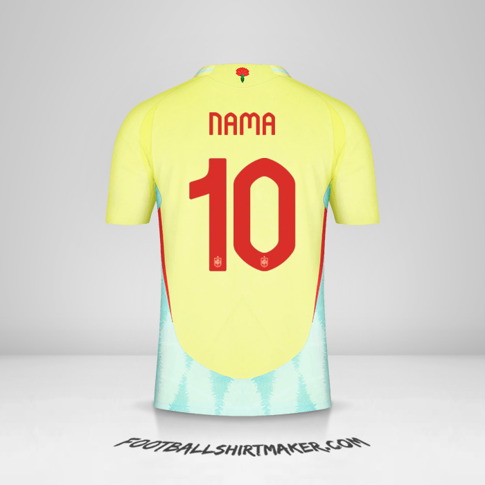 Jersey Spanyol 2024 Alternatif -  nama - 10