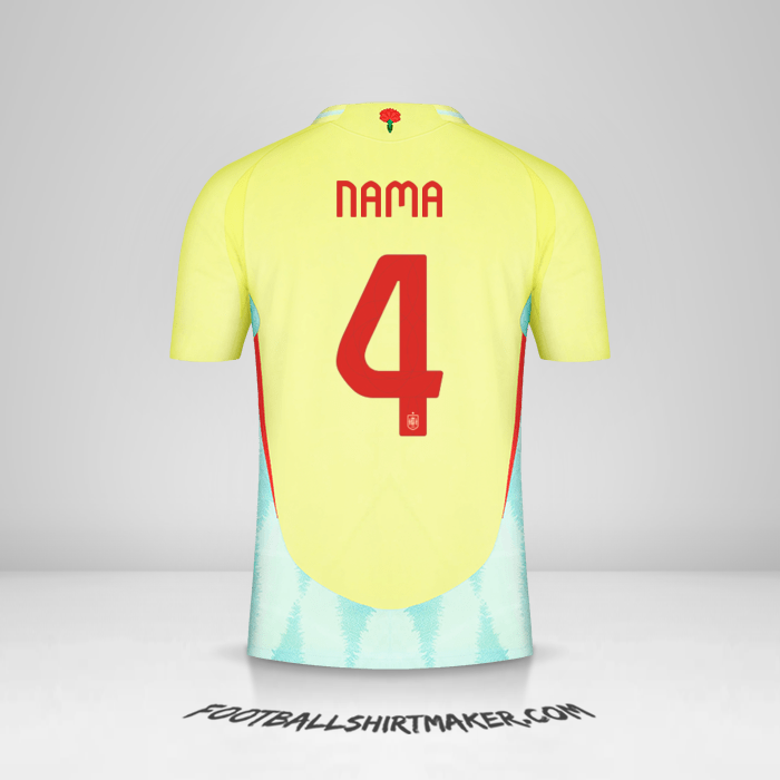 Jersey Spanyol 2024 Alternatif -  nama - 4