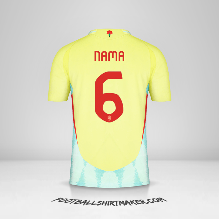 Jersey Spanyol 2024 Alternatif -  nama - 6