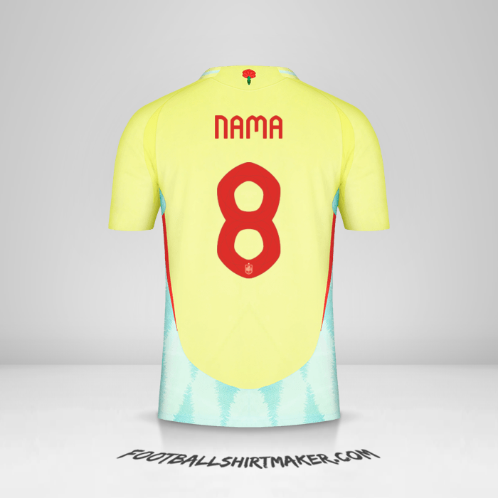 Jersey Spanyol 2024 Alternatif -  nama - 8