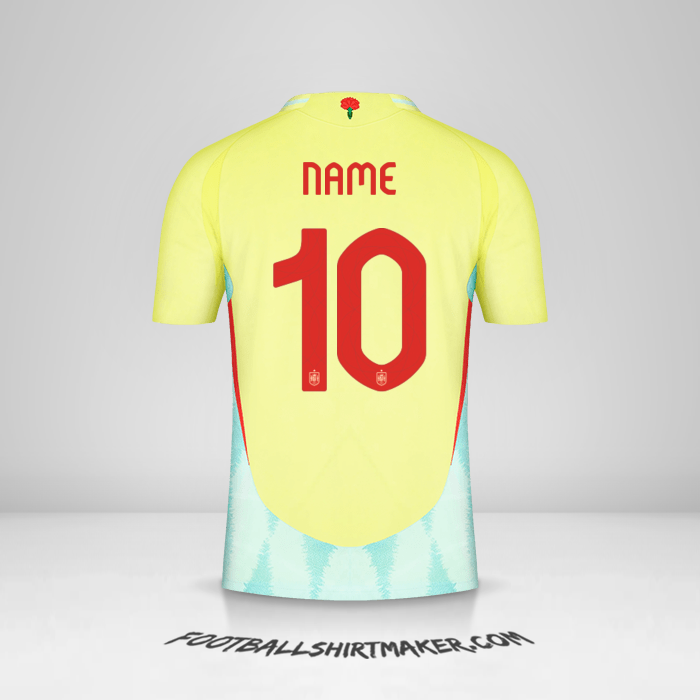 Shirt Spain 2024 Away -  name - 10