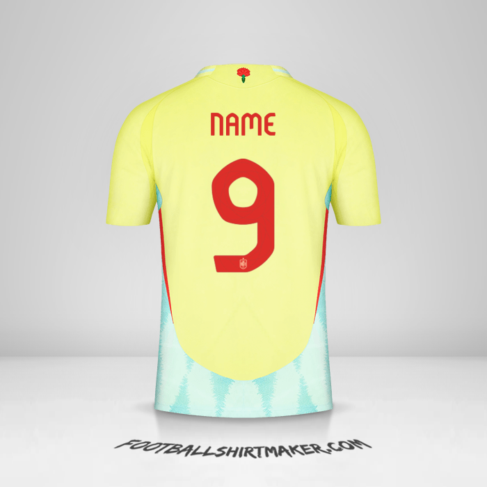 Shirt Spain 2024 Away -  name - 9