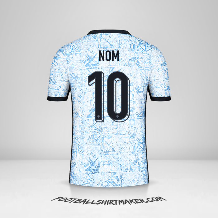 Maillot Portugal 2024 Extérieur -  nom - 10