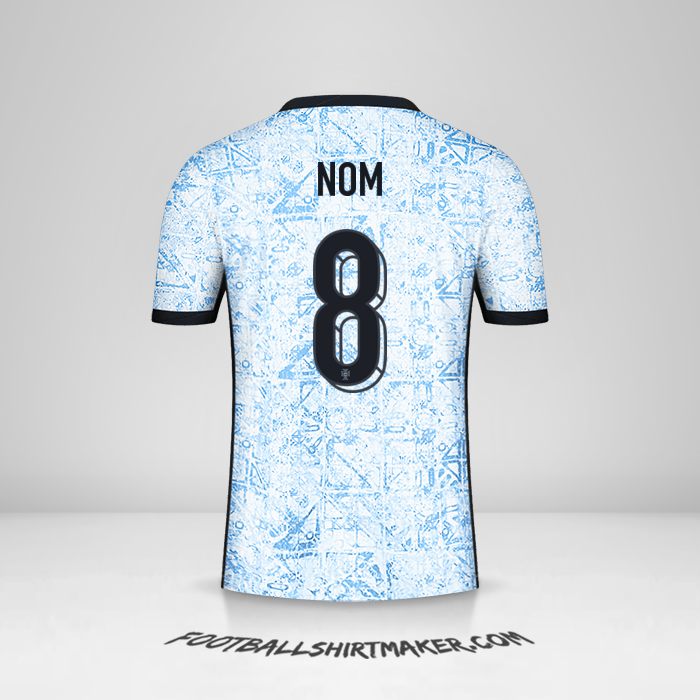 Maillot Portugal 2024 Extérieur -  nom - 8