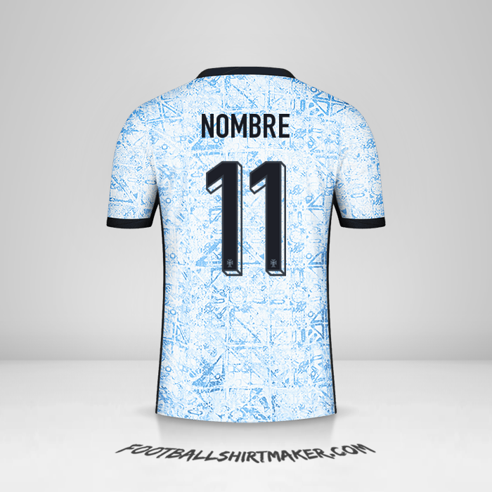 Camiseta Portugal 2024 Visita -  nombre - 11