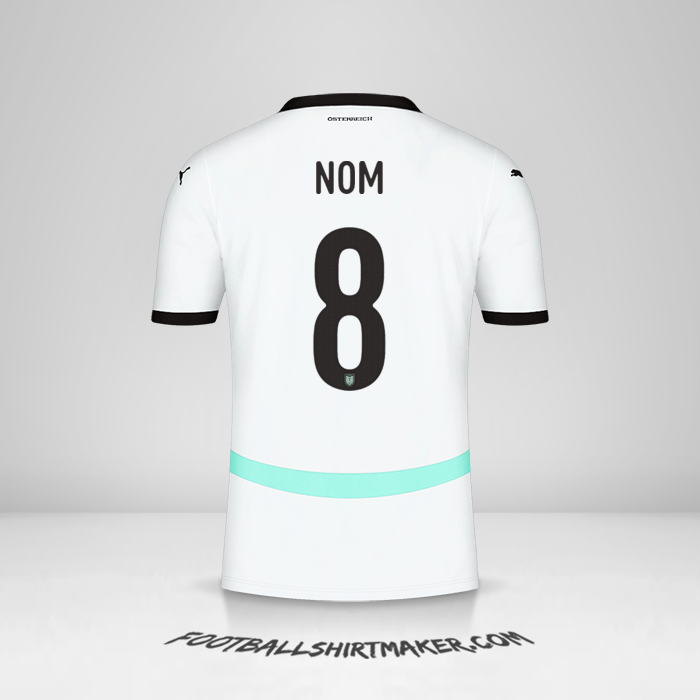 Maillot Autriche 2024 Extérieur -  nom - 8