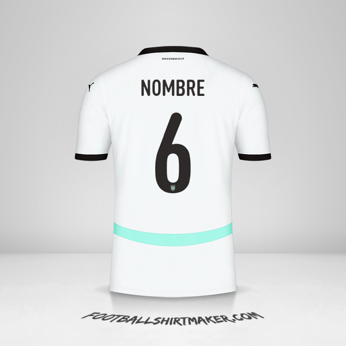 Camiseta Austria 2024 Visita -  nombre - 6
