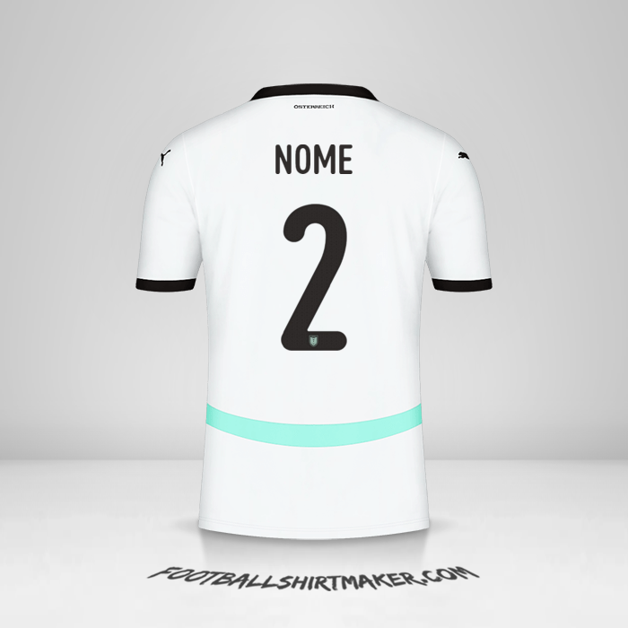Maglia Austria 2024 Seconda -  nome - 2