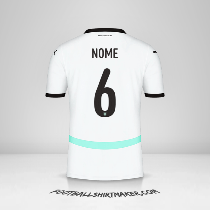 Camisola Áustria 2024 Alternativa -  nome - 6