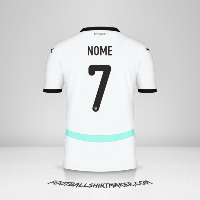 Camisola Áustria 2024 Alternativa -  nome - 7