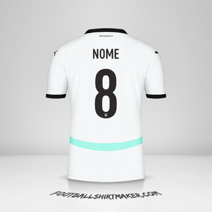 Camisola Áustria 2024 Alternativa -  nome - 8