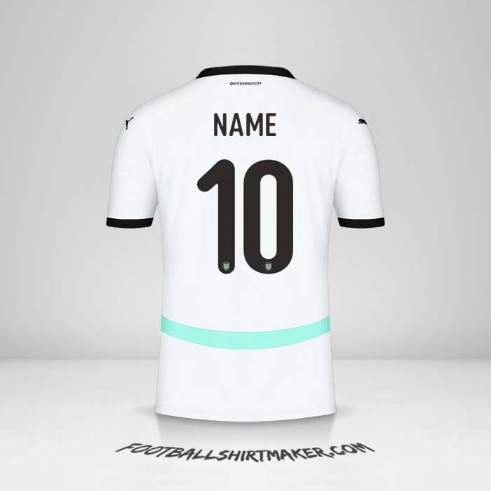 Jersey Austria 2024 Away -  name - 10