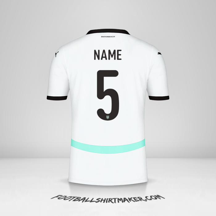 Shirt Austria 2024 Away -  name - 5