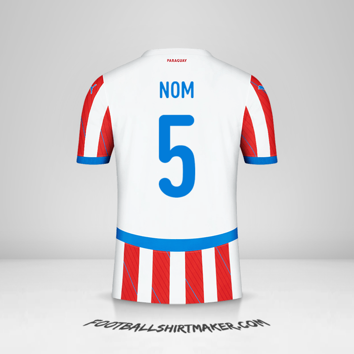 Maillot Paraguay 2024 -  nom - 5