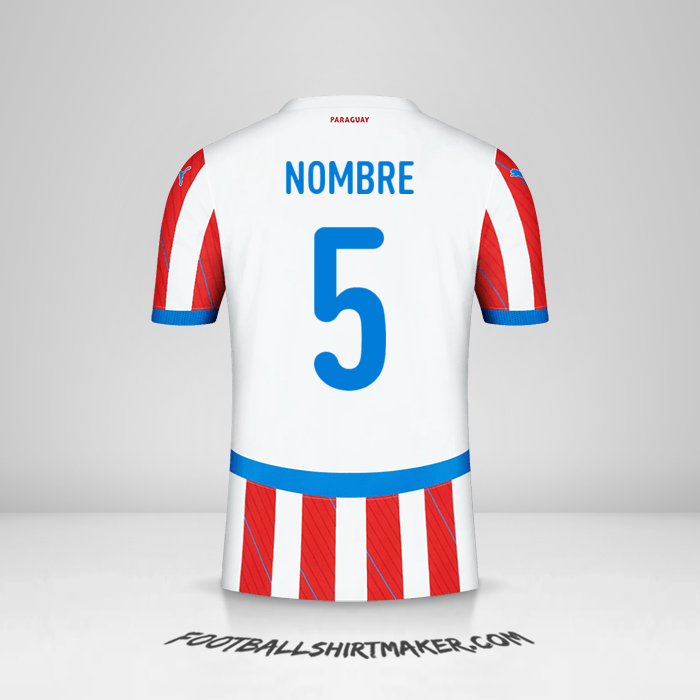 Jersey Paraguay 2024 -  nombre - 5