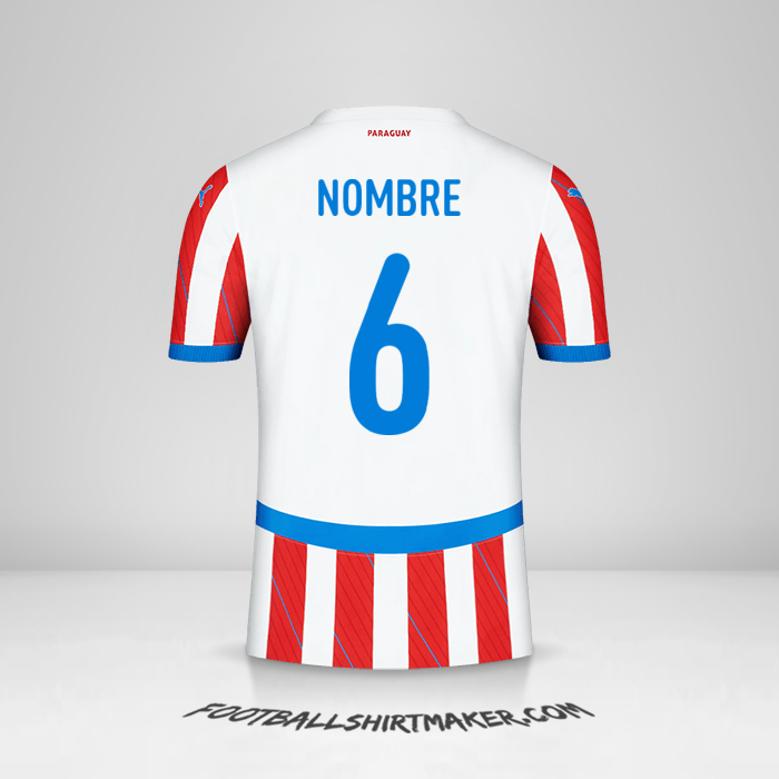 Jersey Paraguay 2024 -  nombre - 6