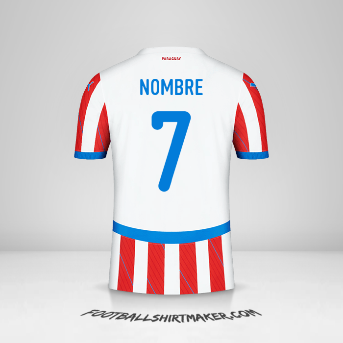 Jersey Paraguay 2024 -  nombre - 7