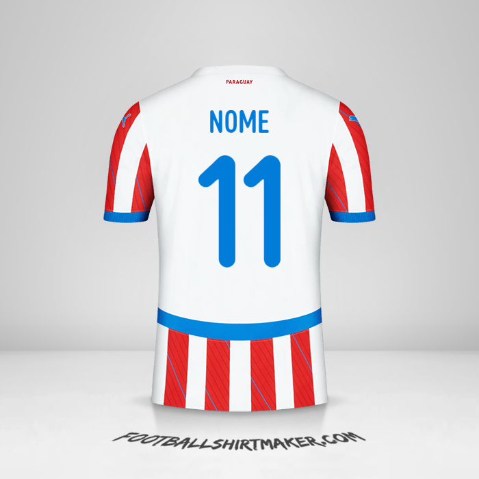 Camisola Paraguai 2024 -  nome - 11