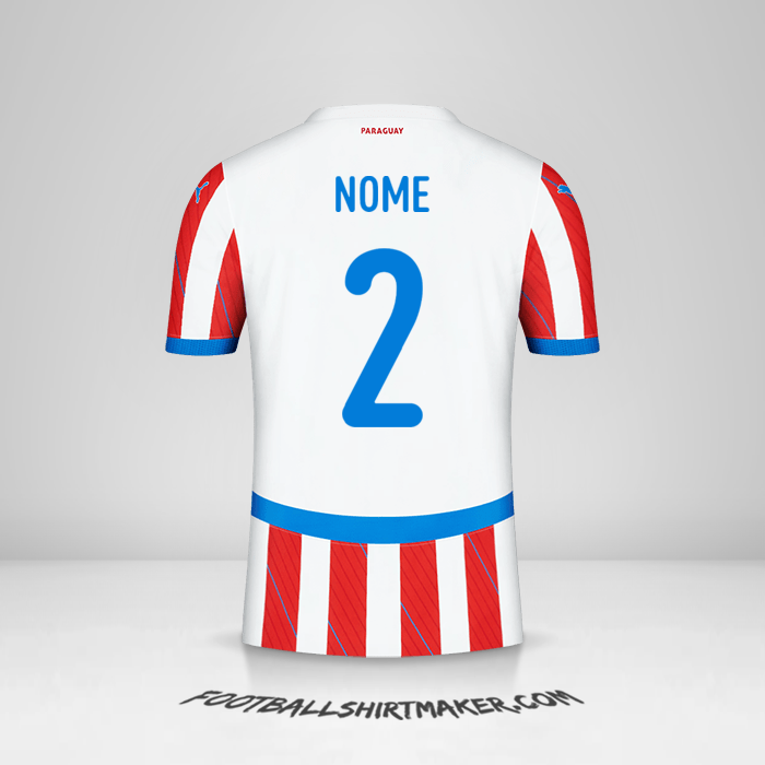 Camisa Paraguai 2024 -  nome - 2