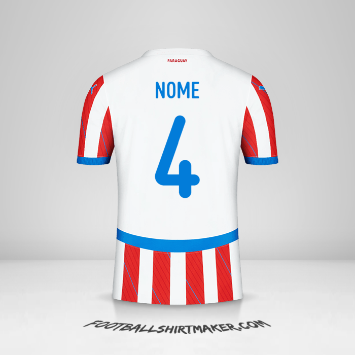 Camisa Paraguai 2024 -  nome - 4