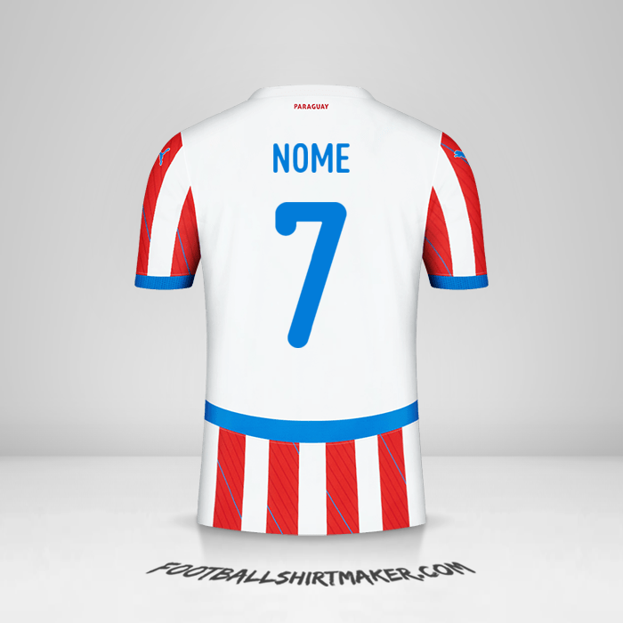Camisa Paraguai 2024 -  nome - 7